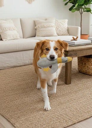 BUDDY. Hundespielzeug aus Leder "Große Ente"