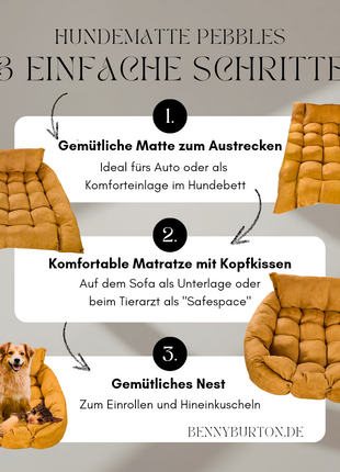 Leichte, waschbare 3in1 Hundematte