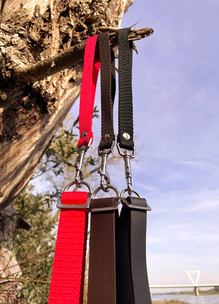Double leash TECHTELMECHTEL made of BioThane®/Pop - Band