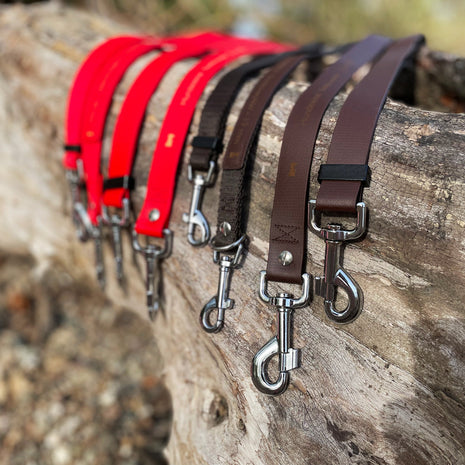 Double leash TECHTELMECHTEL made of BioThane®/Pop - Band
