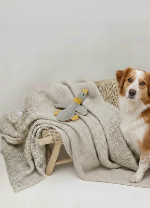 BUDDY. Hundespielzeug aus Leder "Große Ente"