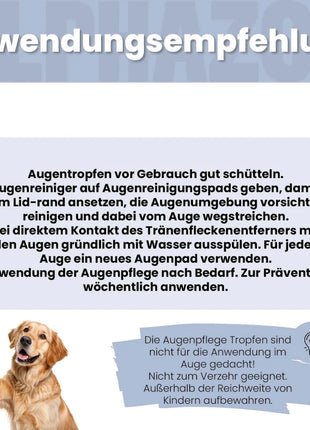 Durchblick Augenpflege für Hunde