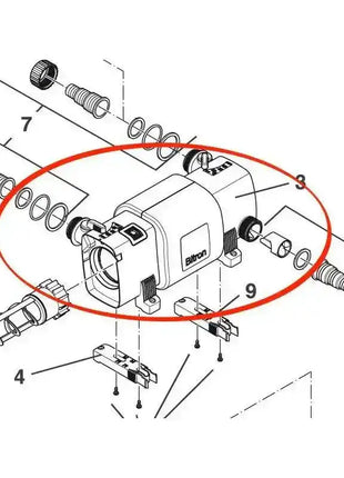 OASE Ersatz Gehäuse Bitron C 18 / 24