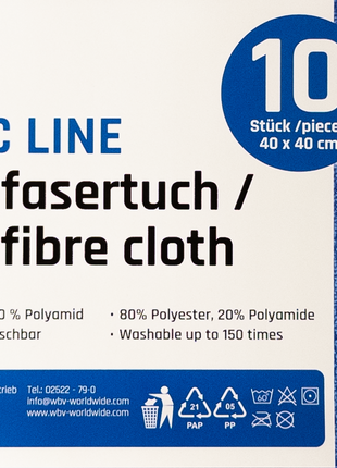 Ulith Basic Line Microfasertücher 40x40cm – Saugstark & waschbar