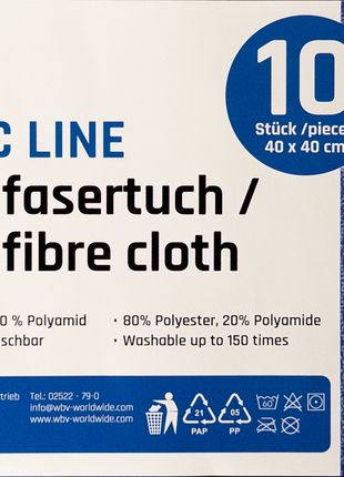 Ulith Basic Line Microfasertücher 40x40cm – Saugstark & waschbar