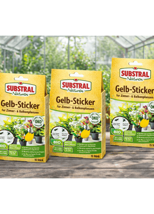 SUBSTRAL® Naturen® Gelb-Sticker 3 x 15 Stück