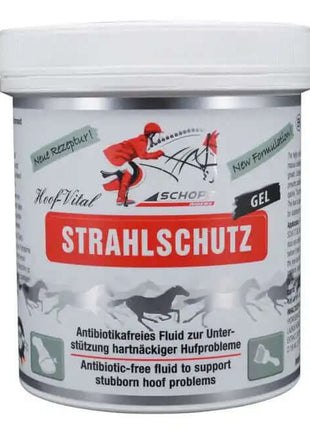 Schopf Riders Hoof Vital Strahlschutz Gel für Hufpflege 450ml Förderung Gesundes Hornwachstum und Elastizität für Pferdehufe. Diese hochkonzentrierte Formulierung schützt die Hufe optimal und fördert natürliches Wachstum. Inklusive Lorbeeröl für beste
