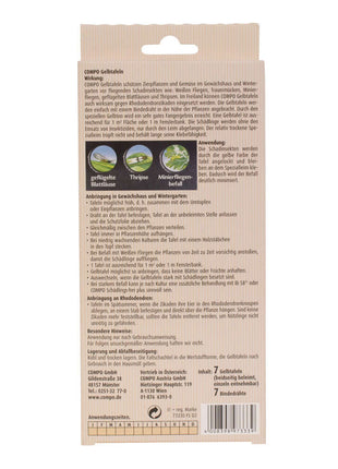 COMPO BIO Gelbtafeln 7 Stück
