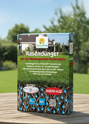 GreenPlan GP 3 D GreenPlan Rasendünger + 3D Wasserspeicher 100 m²