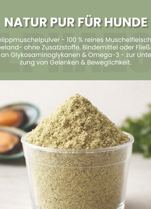 Grünlippmuschel-Pulver für Hunde