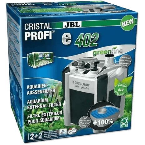 JBL CristalProfi e402 GreenLine Außenfilter Für Aquarium Frischwasser Pflanzentauglich Hochwertiger Filter