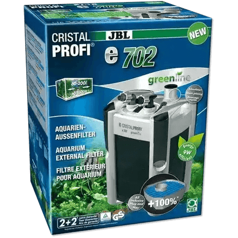 JBL Cristalprofi E702 Greenline Außenfilter Für Aquarium Hochwertige Wasserfiltration Für Fische Und Pflanzen