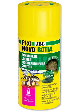 JBL Pronovo Botia TAB M Schmerlen Futter 100ml Sinkendes Hauptfutter Für Botia Arten Saugschmerlen Dornaugen