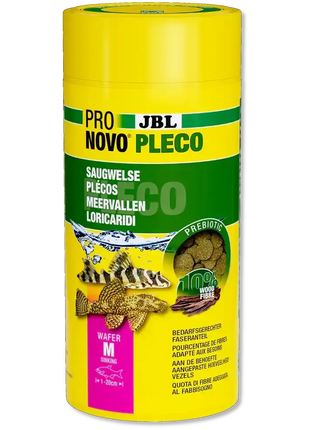 JBL ProNovo Pleco Wafer M 1000 Ml Futterwafer Für Saugwelse Antennenwels Mit Holzanteil Für Natürliche Ernährung