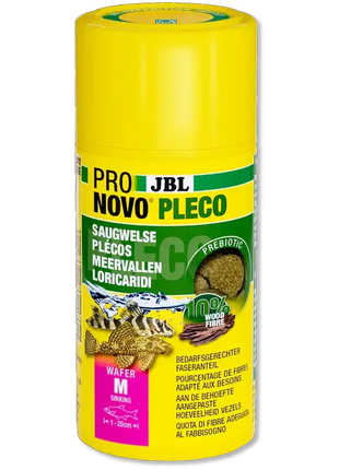 JBL Pronovo Pleco Wafer M 100 ml Saugwelse Futterwafer Mit Holzanteil Für Antennenwelse Und Algenfresser