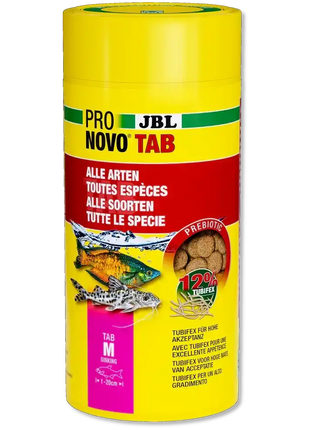 JBL ProNovo TAB M Futtertabletten Für Bodenbewohnende Fische 1000 ml Natürliche Rohstoffe Ohne Zusatzstoffe