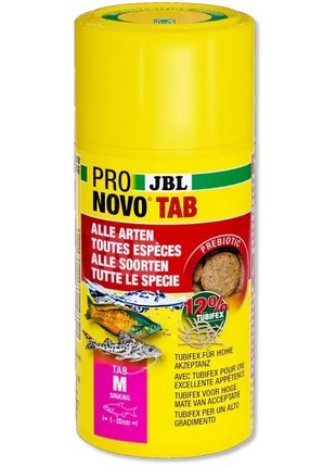 JBL Pronovo Tab M 100 Ml Sinkende Tabletten Für Bodenbewohnende Fische Und Alle Anderen Arten