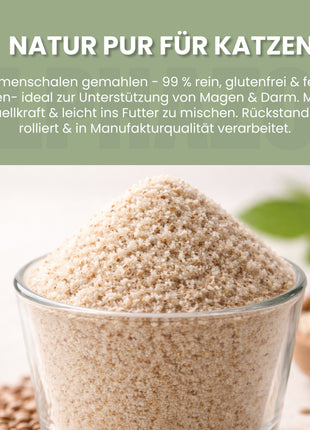 Flohsamenschalen für Katzen