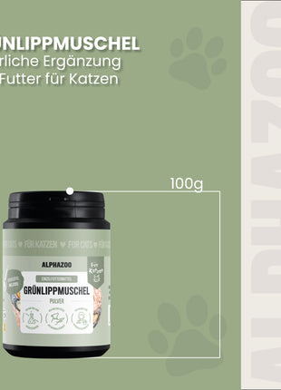 Grünlippmuschel-Pulver für Katzen