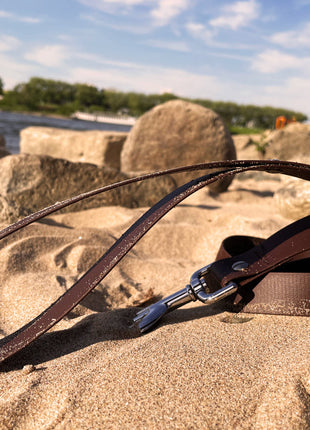 Hundeleine UM'S ECK (1,50 m) aus BioThane®/POP - Band