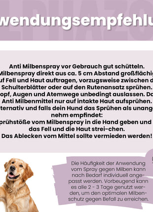 MilbHunter Milbenspray für Hunde