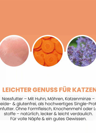Monoprotein Huhn Nassfutter für Katze