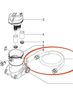 Oase Ablaufschlauch ID57mm Geklebt Ersatzschlauch Für PondoVac 3 Und PondoVac 4 DE