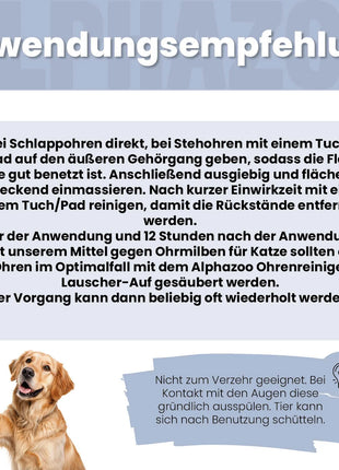 Ohrmilbenöl für Hunde