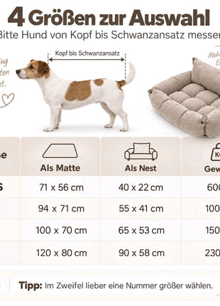 Leichte, waschbare 3in1 Hundematte