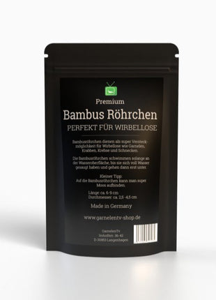 Premium Bambusröhrchen für Garnelen, Schnecken, Krebse uvm.