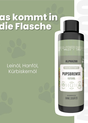 Pupsbremse Futteröl für Katzen