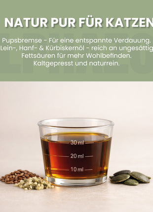 Pupsbremse Futteröl für Katzen