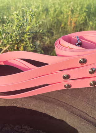 Hundeleine UM'S ECK (1,50 m) aus BioThane®/POP - Band