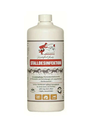 Schopf Riders Disinfect Forte Formaldehydfreie Hochkonz 1L - Stalldesinfektion Langzeitwirkung Protection