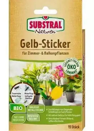SUBSTRAL® Naturen® Gelb-Sticker 15 Stk.