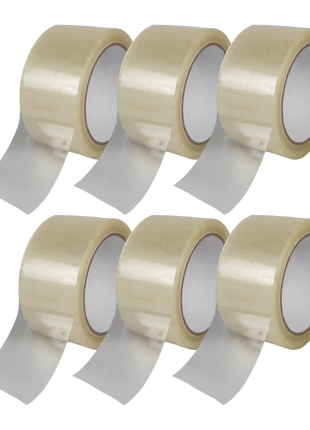 Transparentes Klebeband - Leise abrollend - 50mm x 66m - ca. 50µm