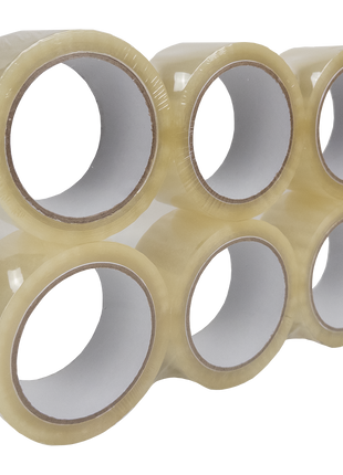Transparentes Klebeband - Leise abrollend - 50mm x 66m - ca. 50µm