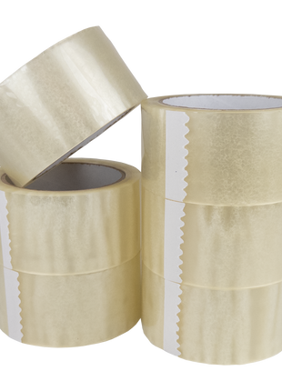 Transparentes Klebeband - Leise abrollend - 50mm x 66m - ca. 50µm
