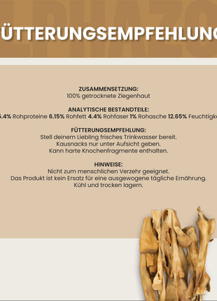 Ziegenhaut ohne Fell