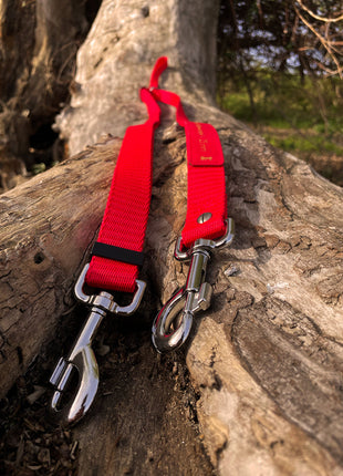 Double leash TECHTELMECHTEL made of BioThane®/Pop - Band