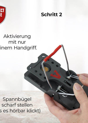 Rattenfallen Click 2 Stück giftlosen Bekämpfung