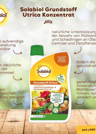 Solabiol Grundstoff Urtica Konzentrat 1 l Pilzabwehr 2-in-1
