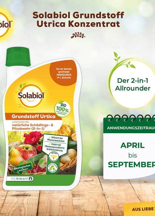 Solabiol Grundstoff Urtica Konzentrat 1 l Pilzabwehr 2-in-1