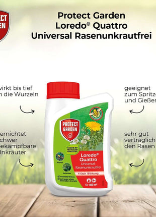 Loredo Quattro Universal-Rasenunkrautfrei 100 ml für 100 m²